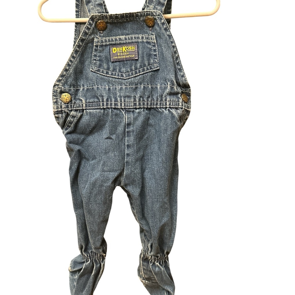 OshKosh B'gosh Classic Blue Overalls for Kids— 80s Vintage